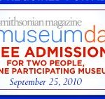 Free Museum Admission for 2: Smithsonian Museum Day, September 25