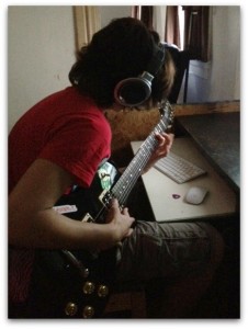 jake playing guitar
